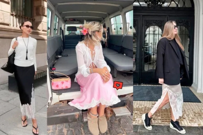 7 летних образов с кружевными юбками: как носить модный подол